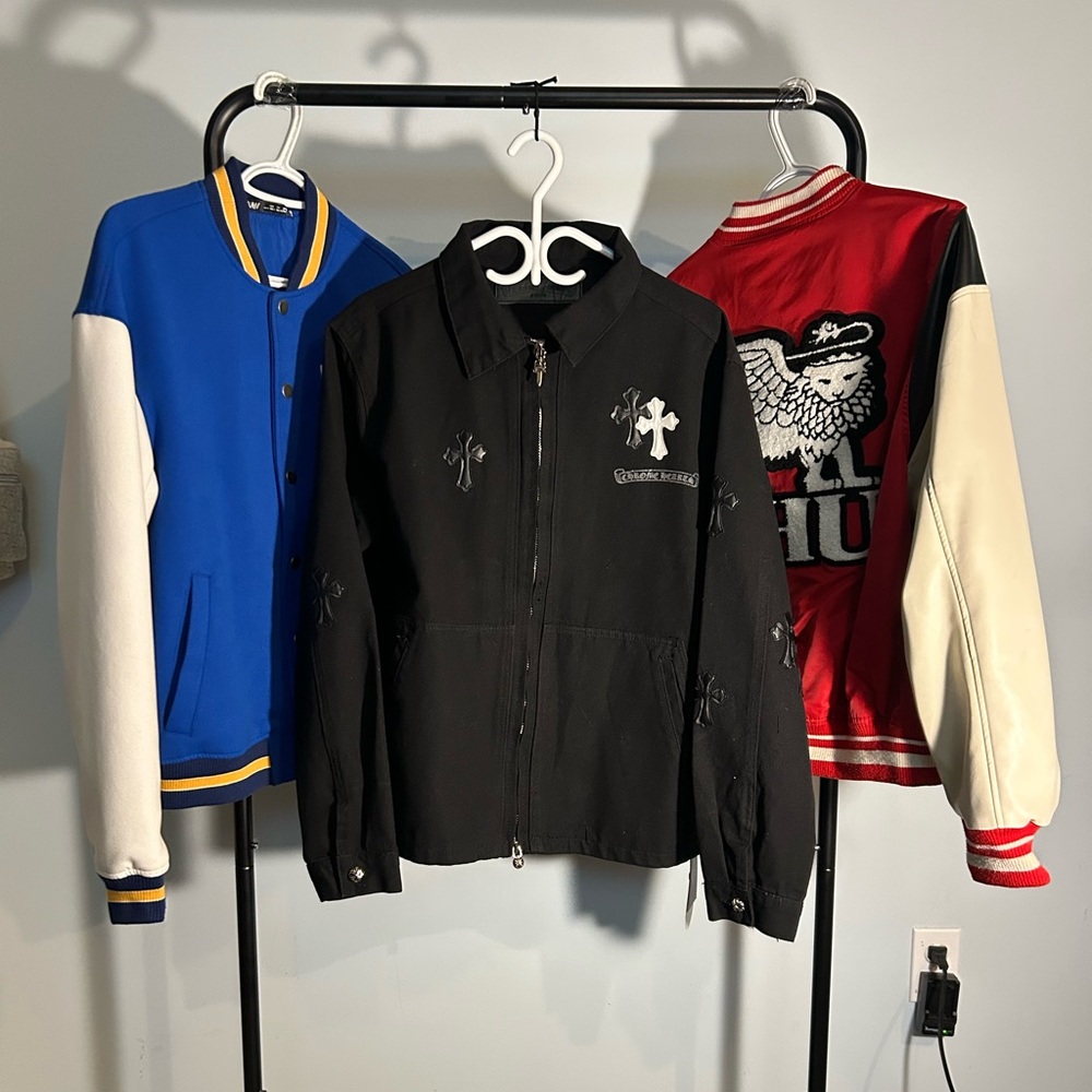 🚨SOLD‼️Black Chrome Hearts Black Jacket